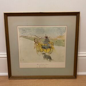 La Partie de Campagne by Henri de Toulouse-Lautrec Vintage Framed Art Print